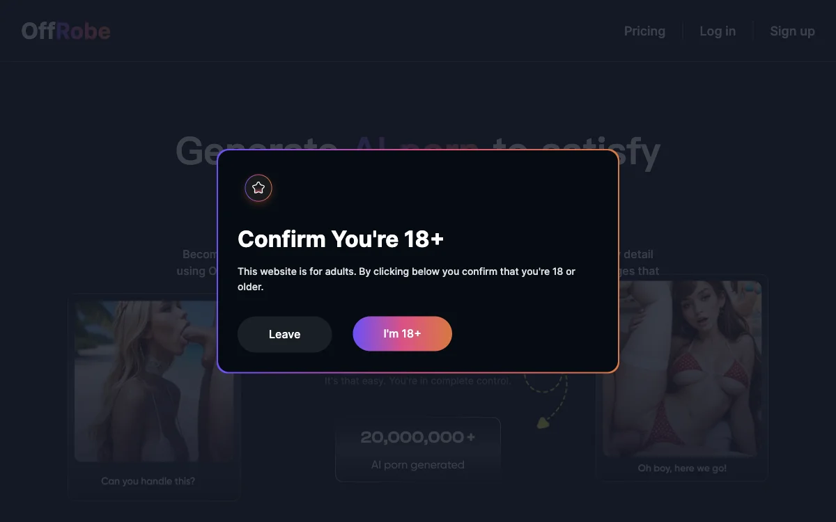 OffRobe AI Porn Generator: Customize Your Adult Content