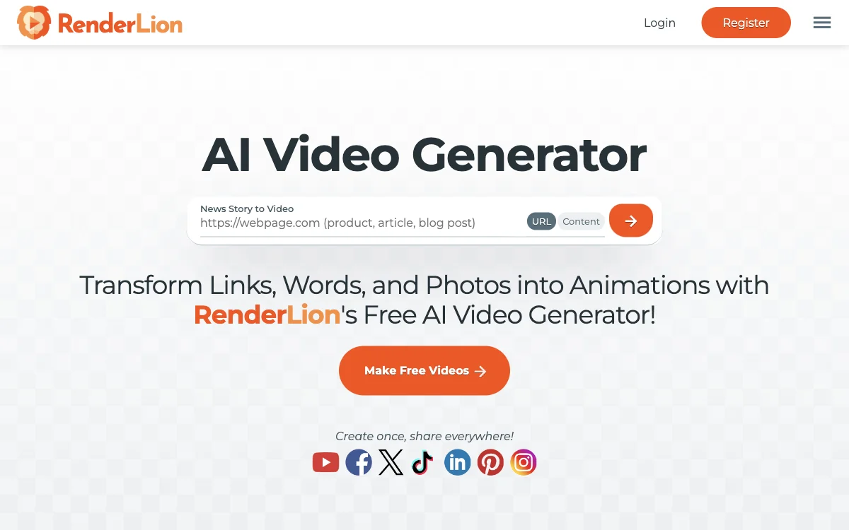 RenderLion: Revolutionize Video Creation with AI