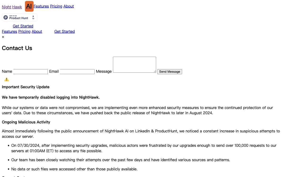 NightHawk AI: Empowering Investigations with Advanced AI Features