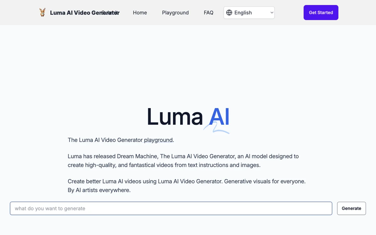 Luma AI Video Generator: Create High-Quality Videos from Text with AI