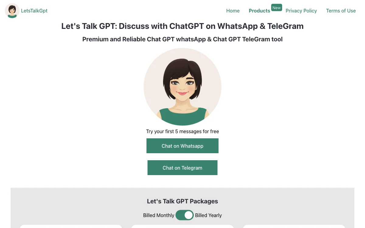 Let's Talk GPT: Chat with ChatGPT on WhatsApp & Telegram