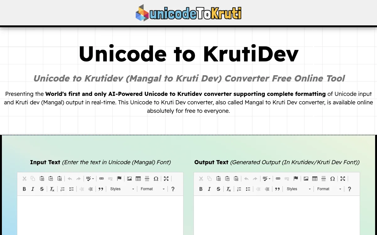 Unicode to KrutiDev Converter: Free AI-Powered Tool for Seamless Font Conversion