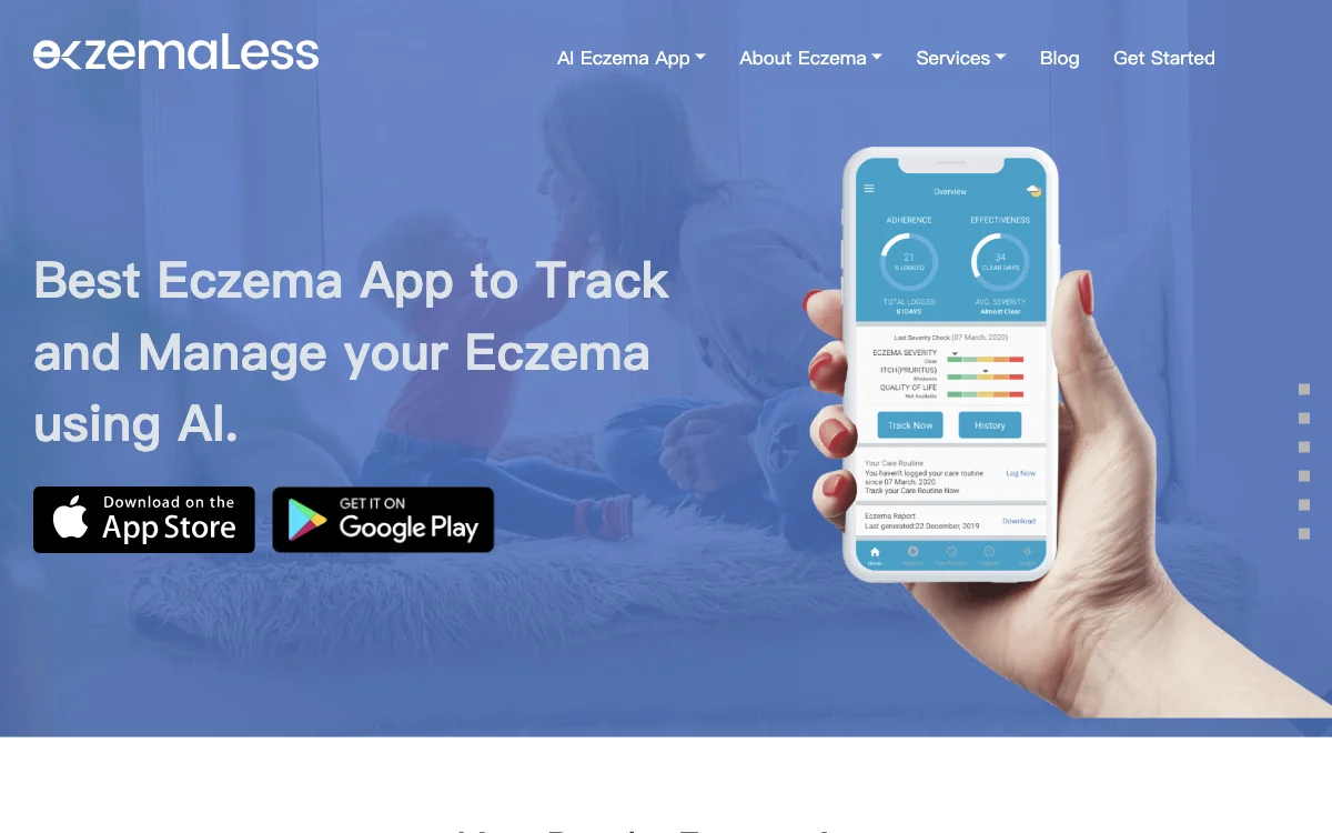 Eczemaless: The Ultimate AI App for Eczema Management & Tracking