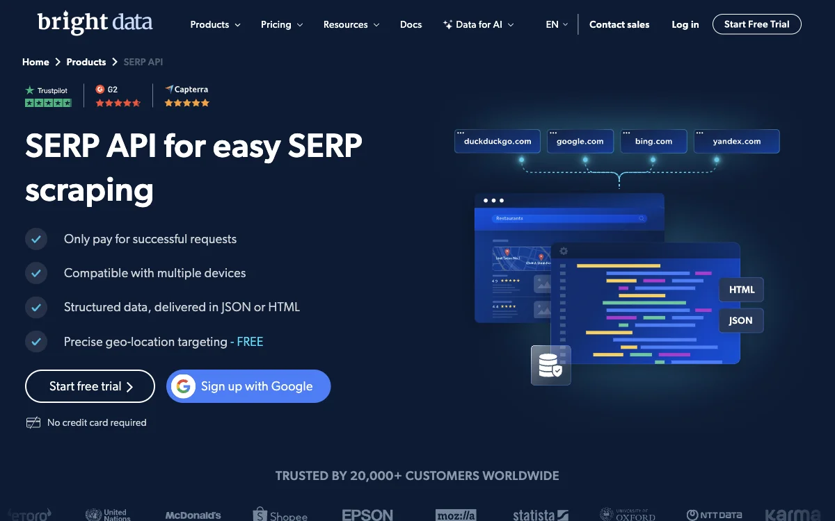 SERP API - Công cụ quét SERP tuyệt vời với thử nghiệm miễn phí