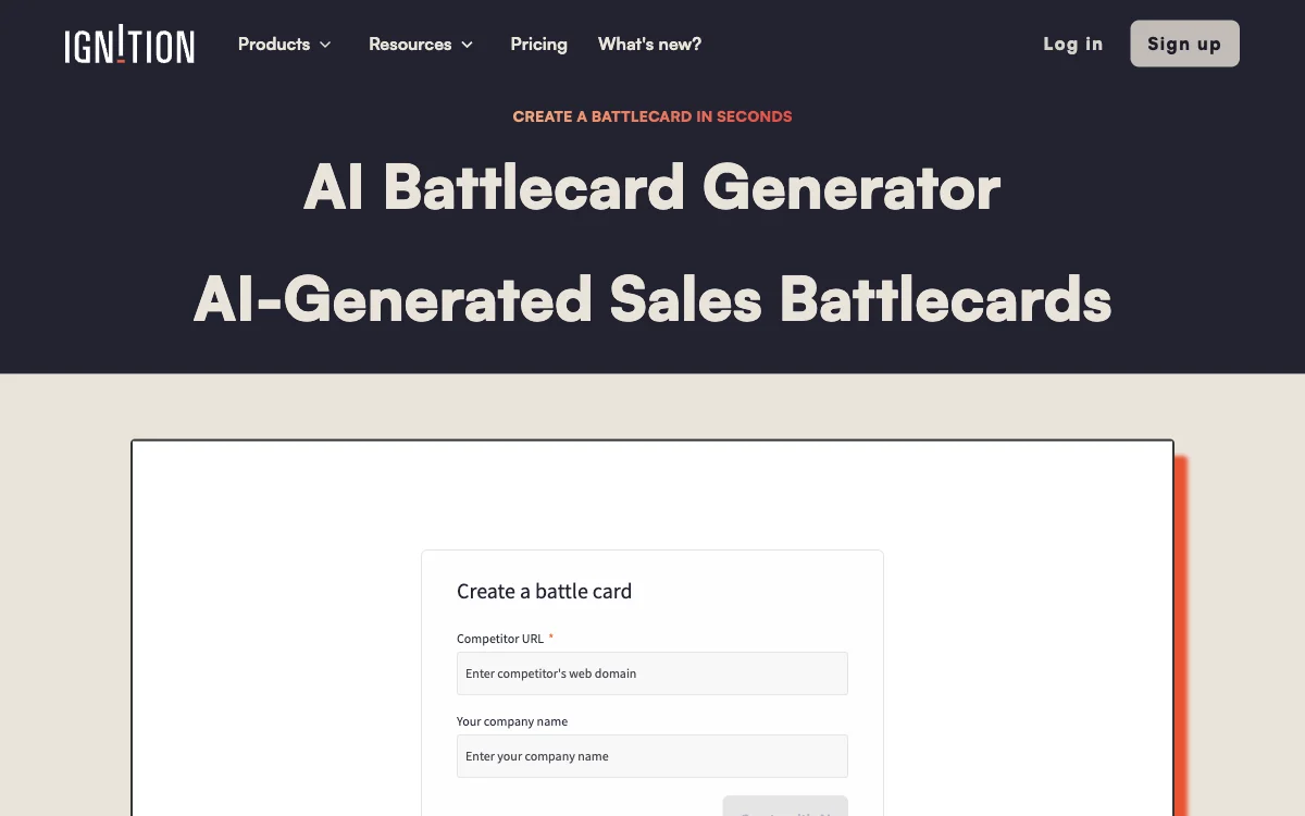 AI Battlecard Generator：五步生成销售战卡模板，助力销售竞争