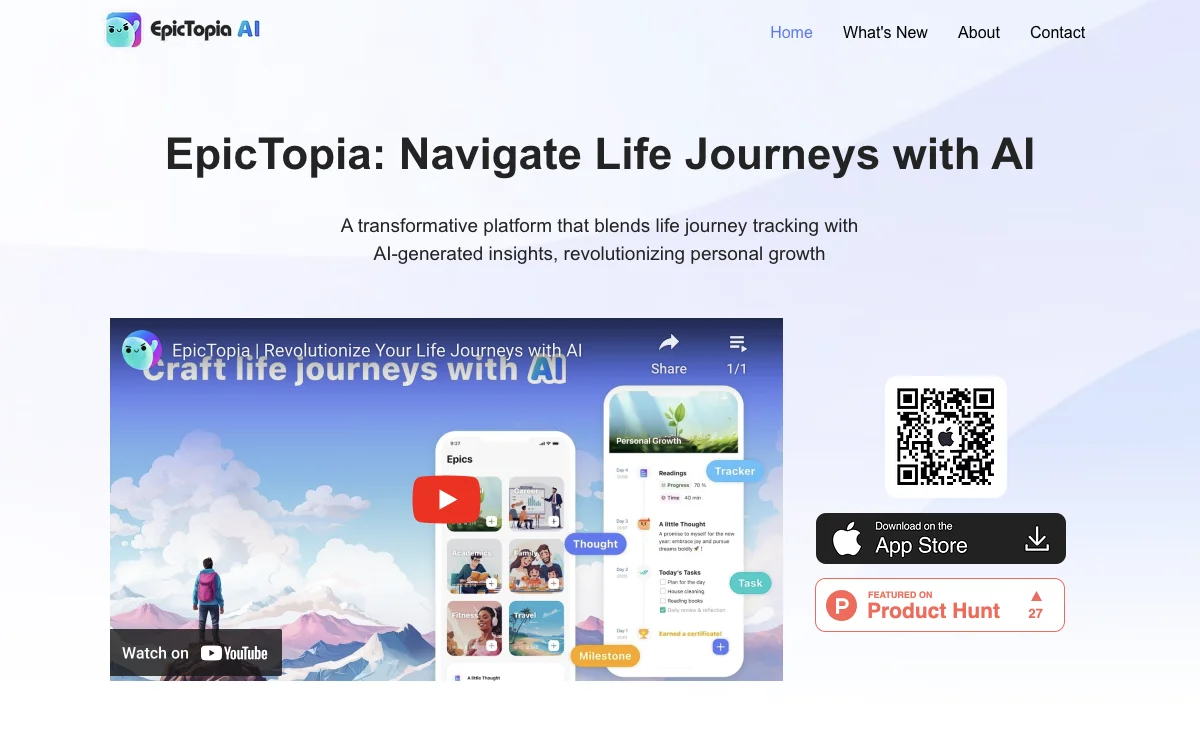 EpicTopia AI: Revolutionize Your Life Journey with AI Insights