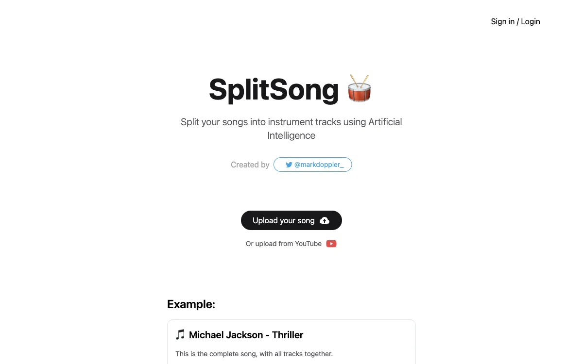 SplitSong: AI-Powered Song Splitting for Music Enthusiasts