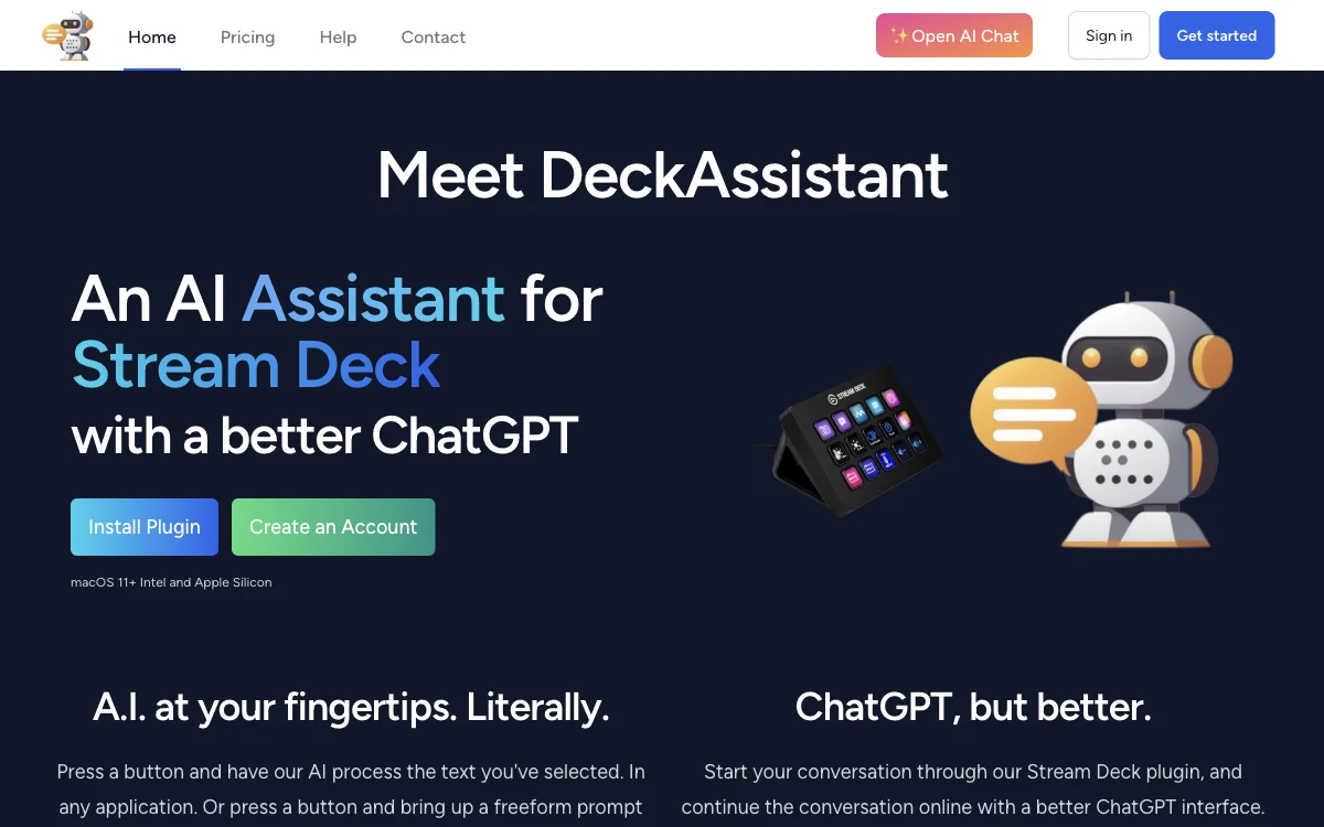 DeckAssistant: Streamlining AI Interaction with Stream Deck