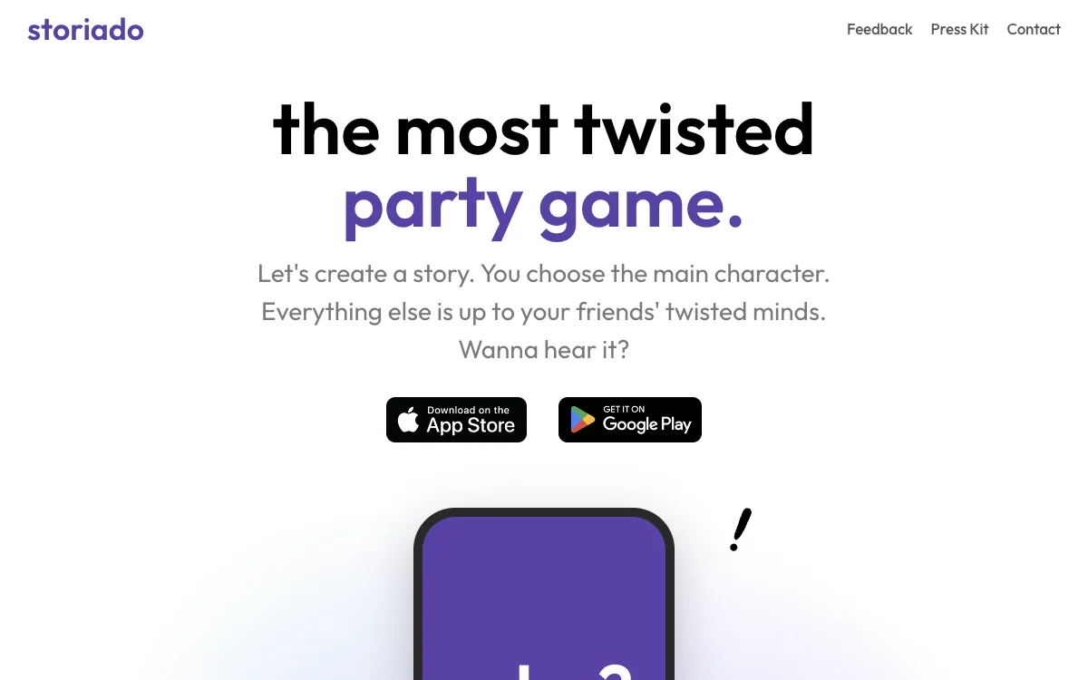 Storiado: The AI-Powered Party Game for Crazy Story Creation