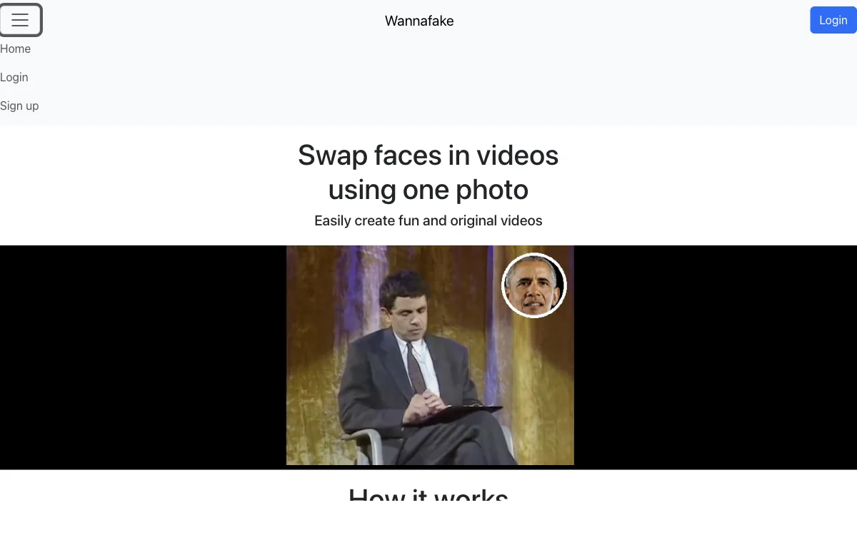 Wannafake - AI-Powered Face Swap Video Editor