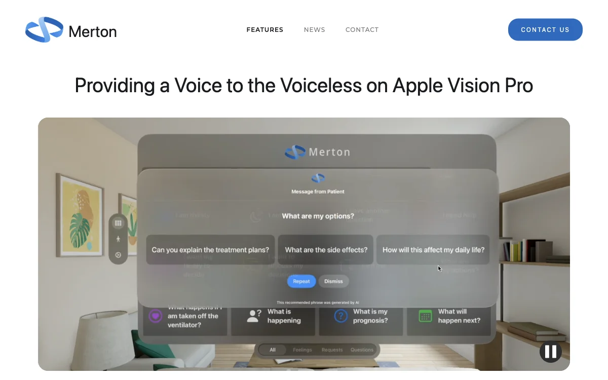 Merton: Empowering Voice-Impaired with AI for Seamless Communication and Pain Tracking