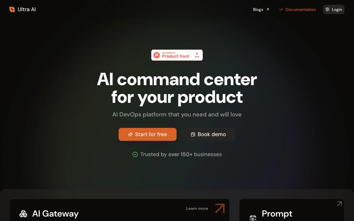 Ultra AI - AI command center cho sản phẩm của bạn, nhanh, đẹp và giá cả phải chăng