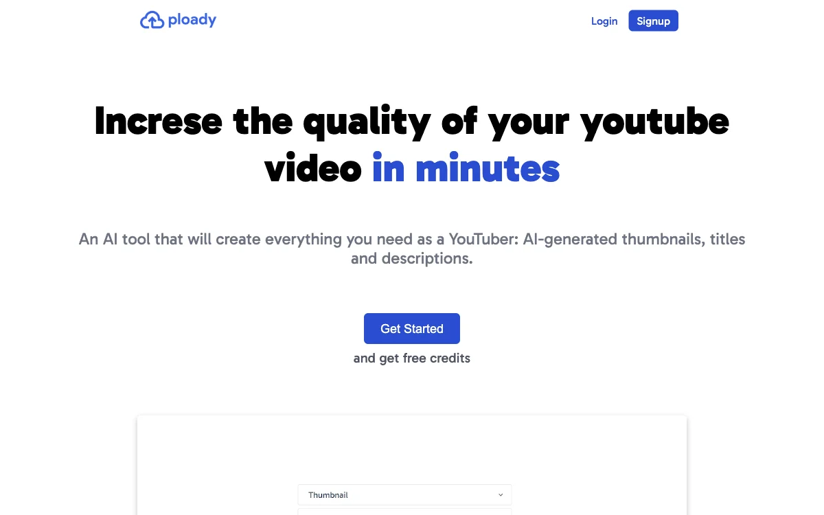 Ploady - Cải thiện chất lượng video YouTube với công cụ AI