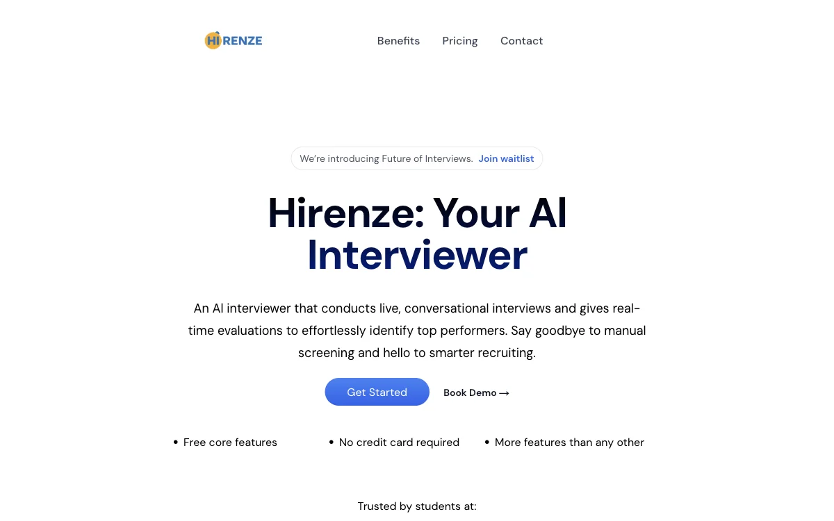 Hirenze: AI Interviewer สำหรับการรับสมัครงานที่มีประสิทธิภาพ