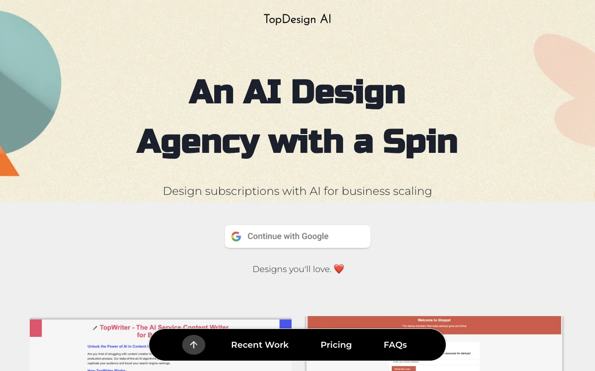 TopDesign AI: Your AI-Powered Design Solution for Business Scaling