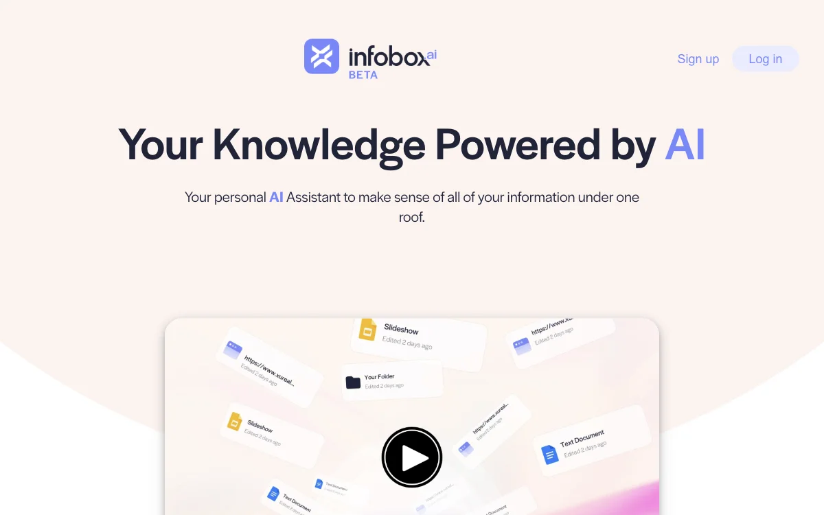 InfoboxAI：您的人工智能知识管理助手