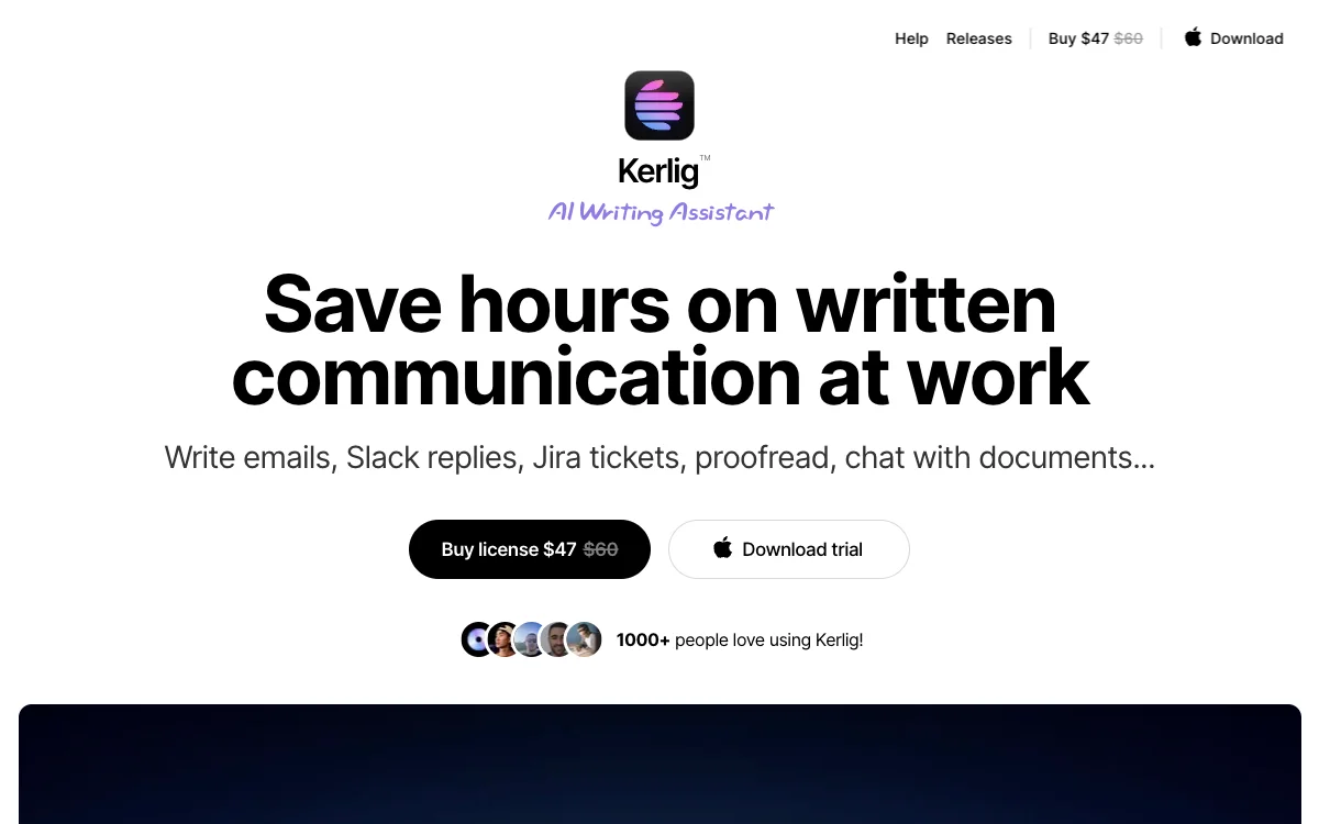 Kerlig™ AI Writing Assistant: Streamline Your Work Communication and Save Hours