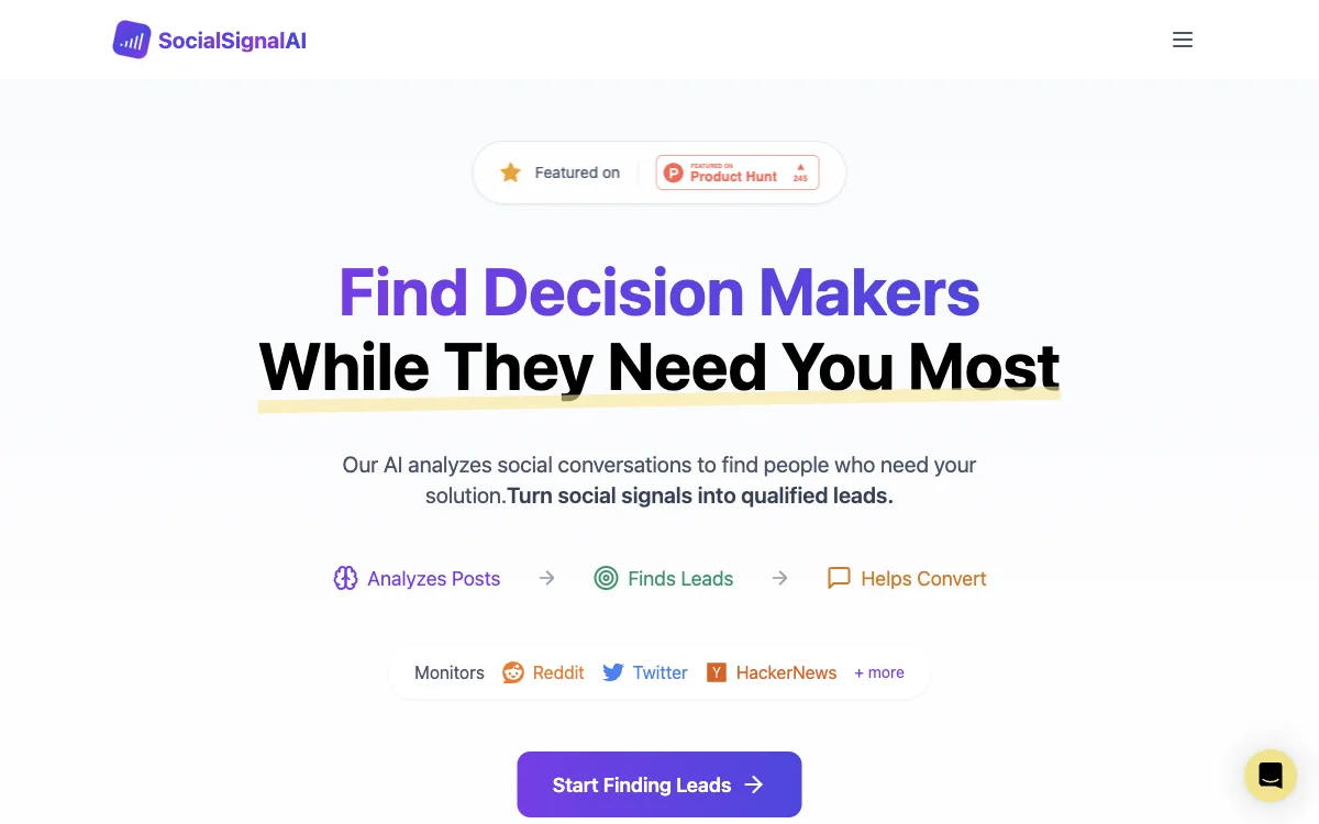 SocialSignalAI: Your Ultimate Tool for Social Media Lead Generation and Insights