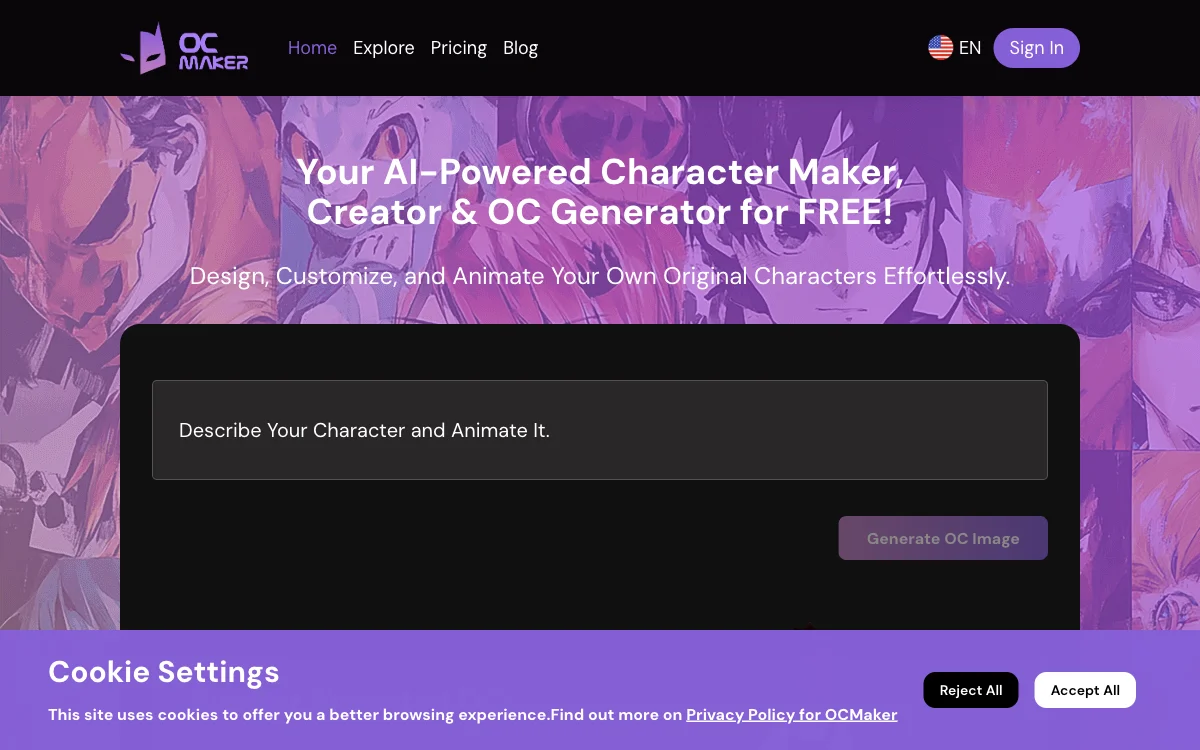 OC Maker: Unleash Your Creativity with AI-Powered Character Making