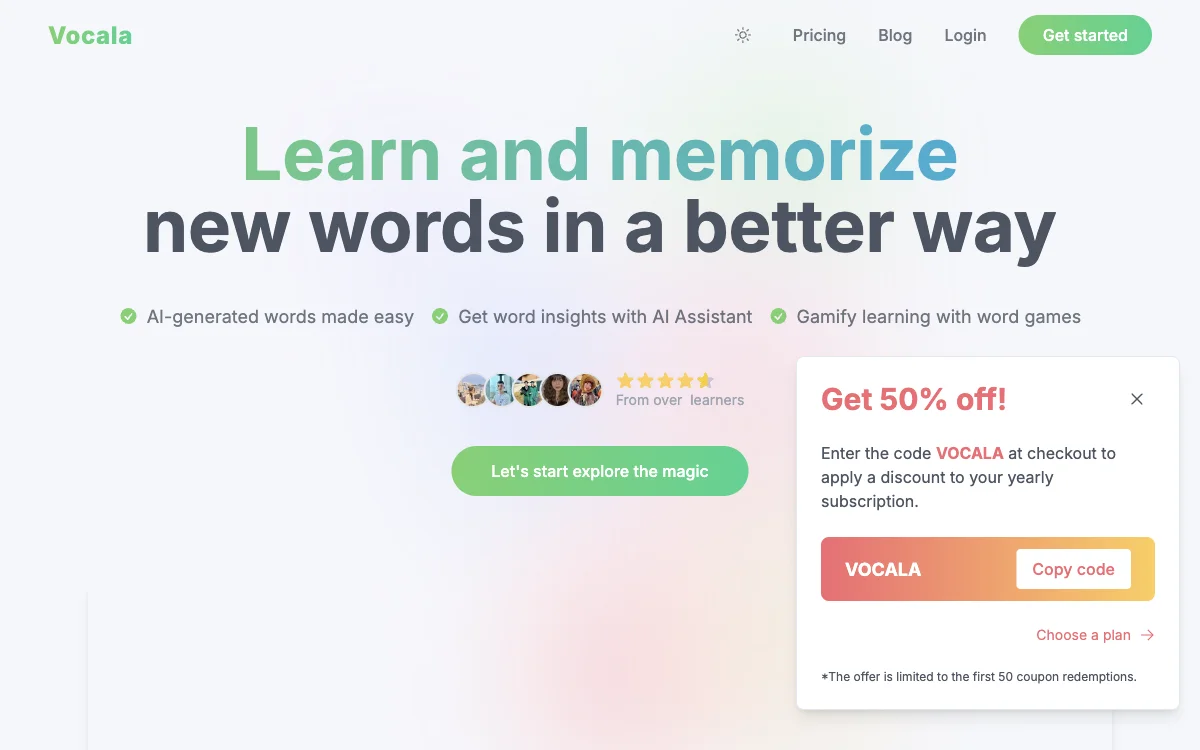 Vocala: Revolutionize Language Learning with AI