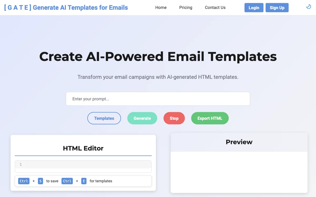 GATE AI Email HTML Generator: Transforming Email Campaigns with AI