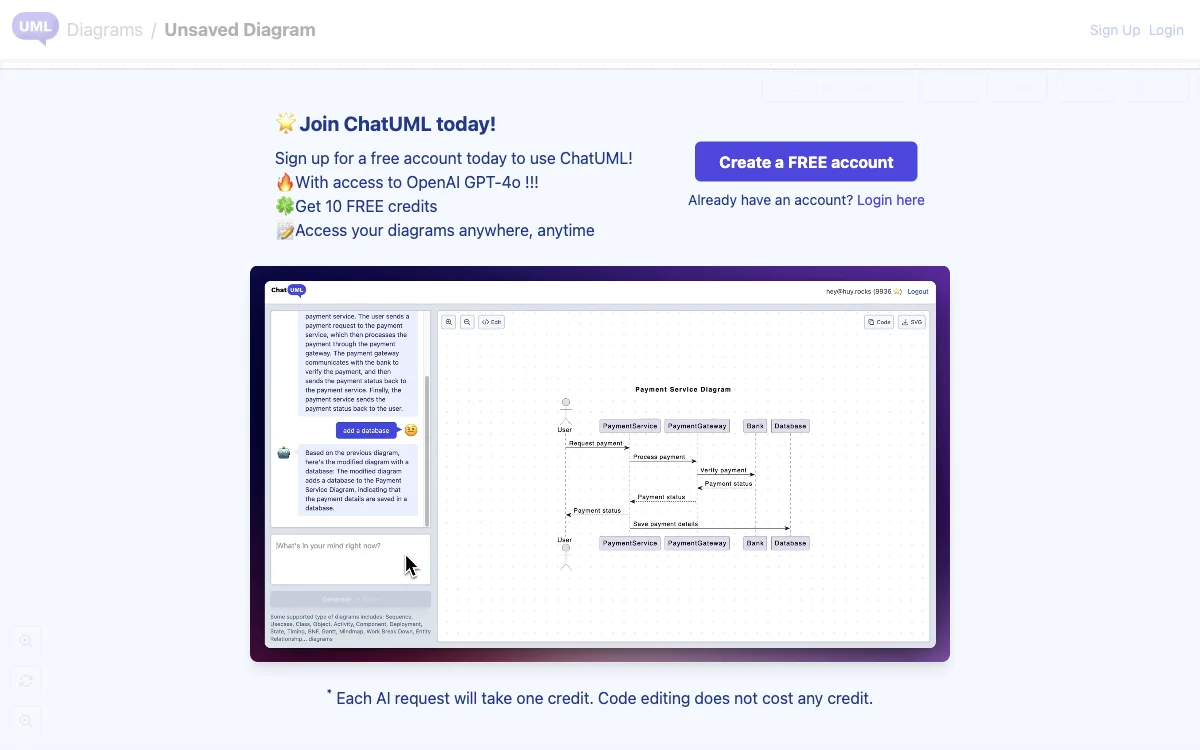 ChatUML: เครื่องมือ AI สำหรับการสร้างแผนภาพที่มีคุณค่า