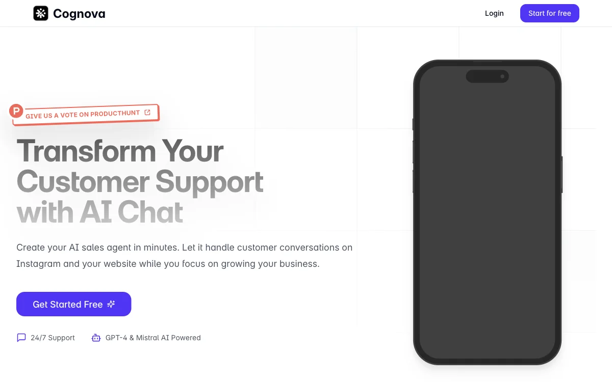 Cognova: AI Chat for Transforming Customer Support and Driving Sales