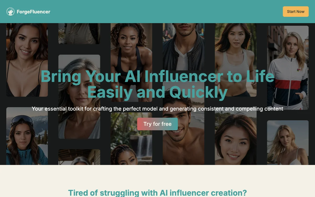 ForgeFluencer: Your AI Influencer Creation and Management Suite