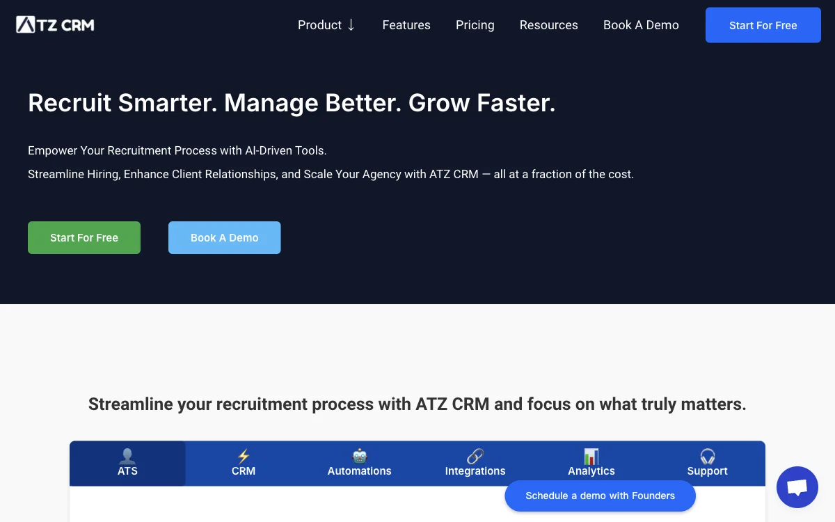 ATZ CRM: Streamlining Recruitment with AI