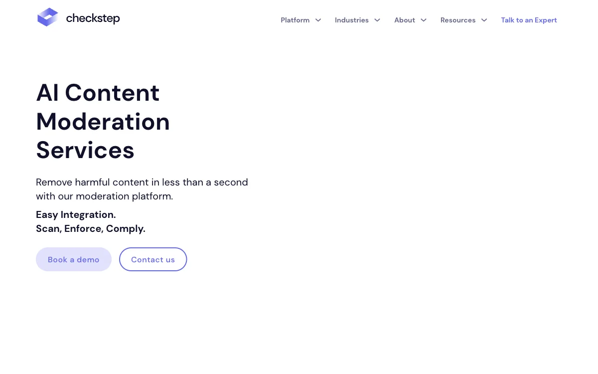 AI Content Moderation Services: Checkstep - ครอบคลุมและคุ้มครองเนื้อหาในแพลตฟอร์มด้วย AI