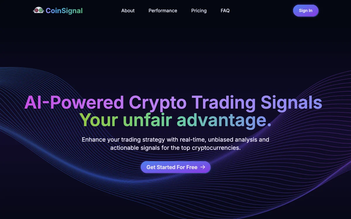 CoinSignal：AI驱动的加密货币交易信号，提升您的交易策略