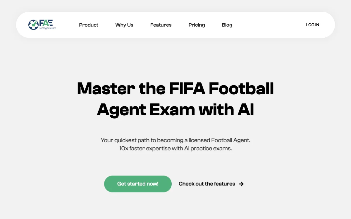 Master the FIFA Football Agent Exam with AI