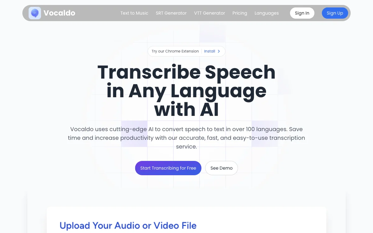 Vocaldo: The Ultimate AI-Powered Speech-to-Text Solution for Productivity and Accuracy