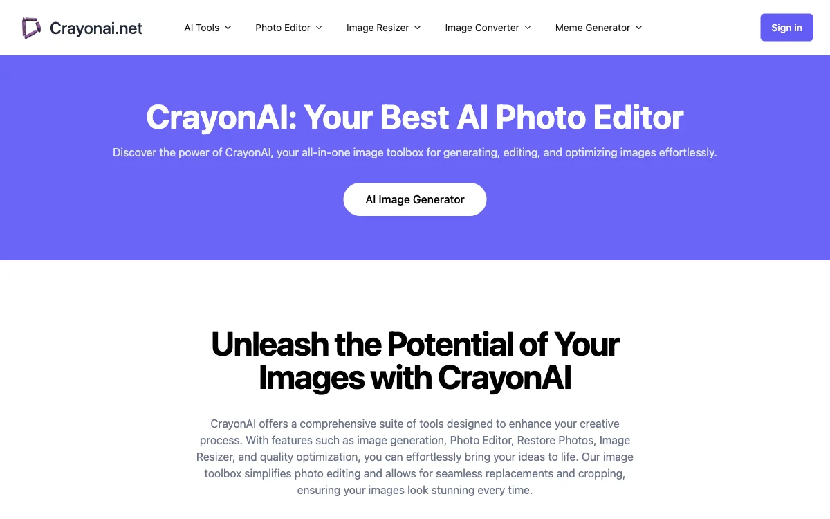 CrayonAI: Unleash Your Creativity with AI Image Tools