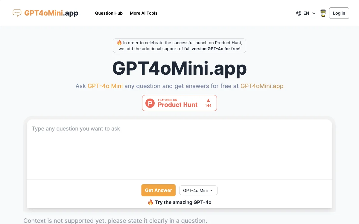 GPT4oMini.app: Free GPT-4o Mini Access for All Your Questions