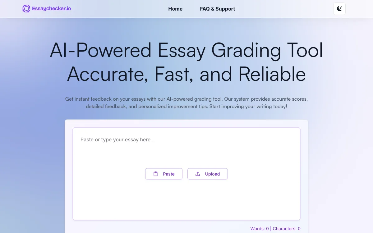 EssayChecker - AI-Powered Essay Grading Tool for Instant, Detailed Feedback