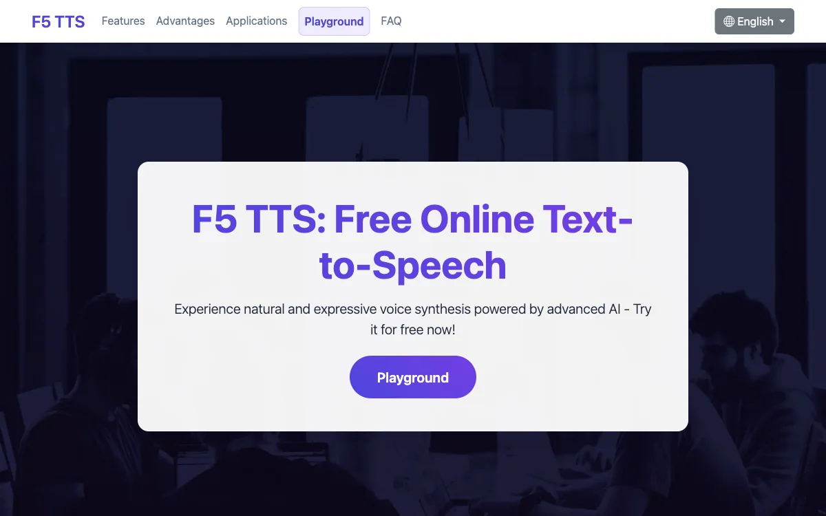 F5 TTS: Free Online Text-to-Speech for High-Quality Voice Synthesis