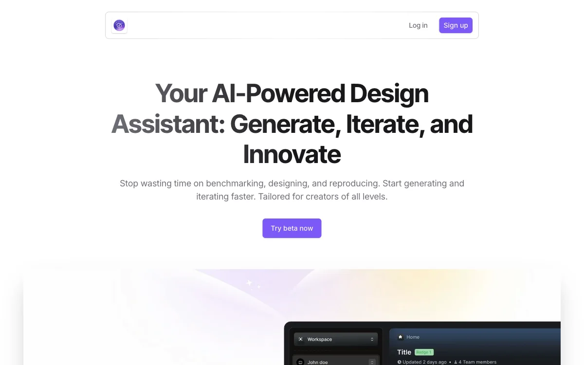 Luny AI: Accelerate UI Design with AI-Powered Generation and Iteration