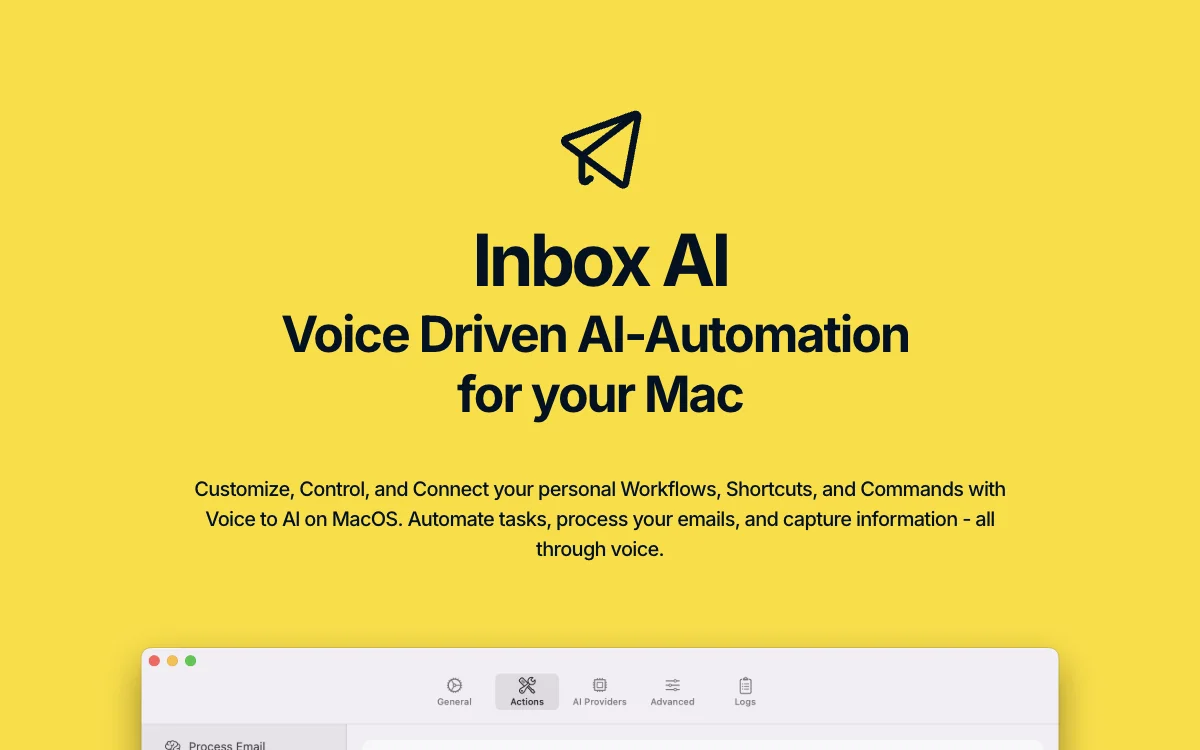 Inbox AI: Empowering MacOS Productivity with Voice Commands