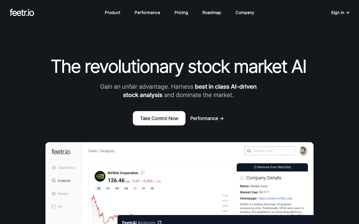 Feetr.io: The Ultimate AI for Stock Market Analysis and Dominance