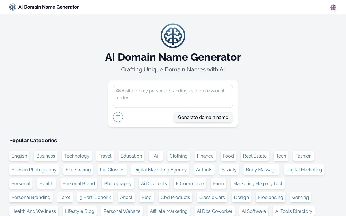 AI Domain Name Generator: Crafting Ideal Domain Names with AI