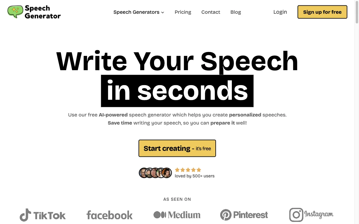 AI Speech Generator: Write Speeches Instantly with AI