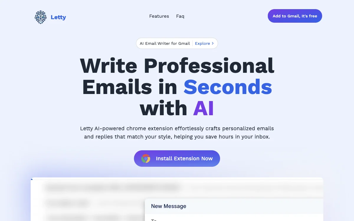 Letty: The Ultimate AI Email Writer for Gmail