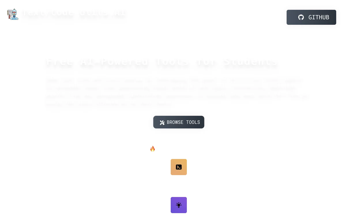 Text/Code Utils.AI: Empowering Students with AI Tools