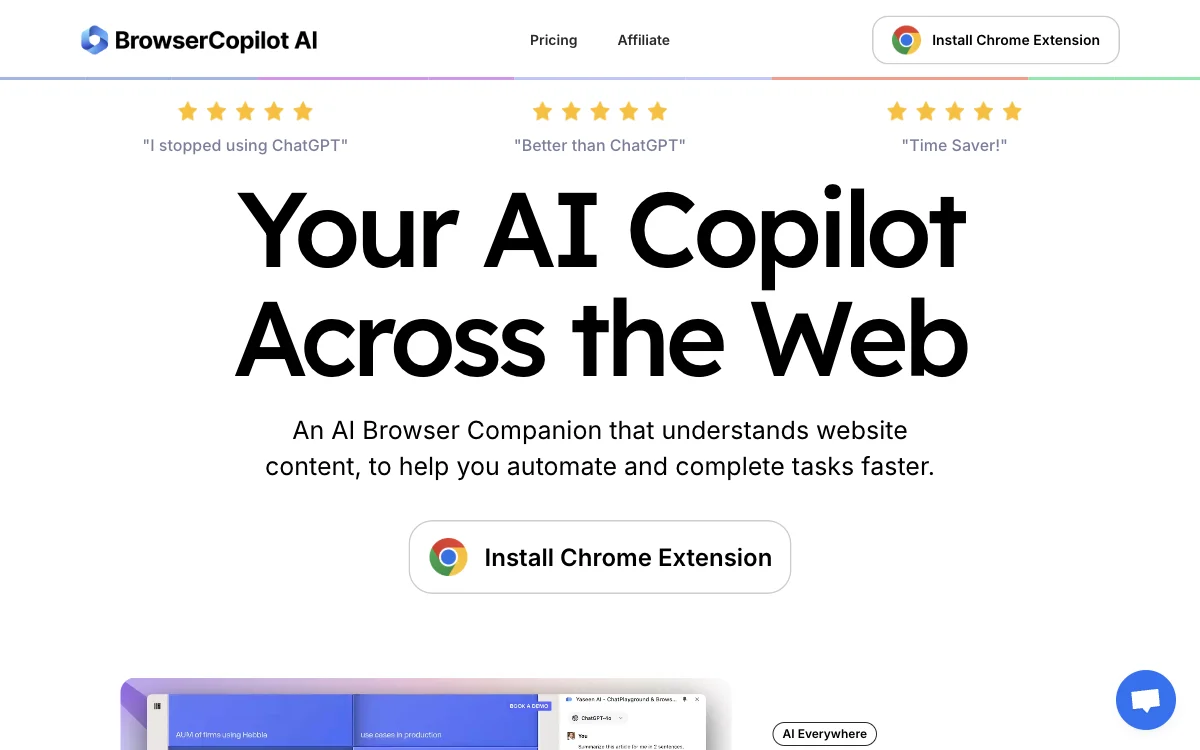 Browser Copilot AI - 您的跨网页AI伴侣