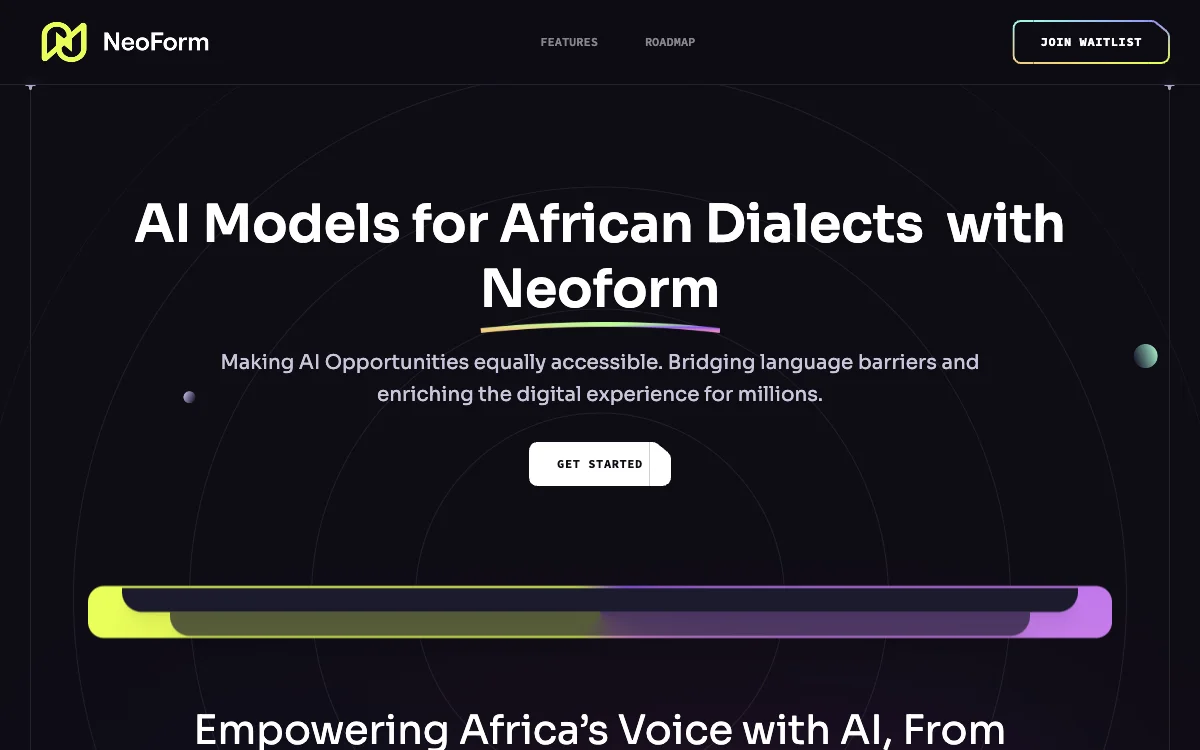 Neoform AI: Empowering African Dialects with Advanced Language Tech