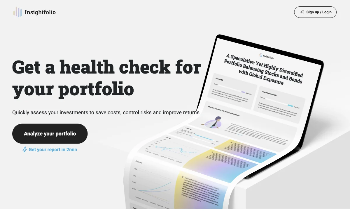 Insightfolio: The AI-Powered Tool for a Healthier Investment Portfolio