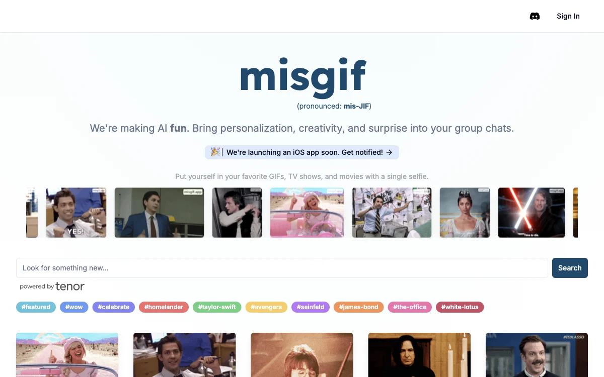 misgif: Revolutionizing Group Chat Experiences with AI