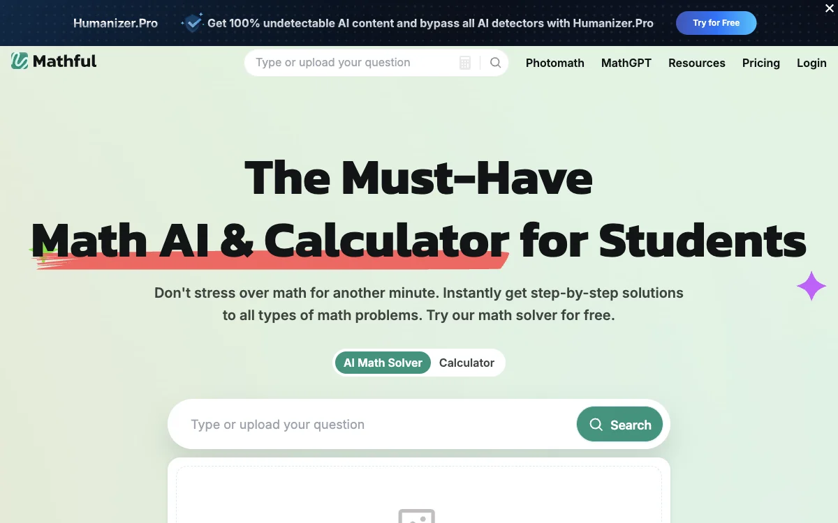 Mathful - AI Wiskundehulp & Calculator met Stappen