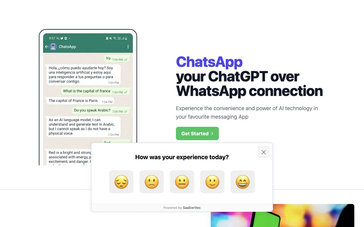 ChatsApp：通过 WhatsApp 连接 ChatGPT 的 AI 工具